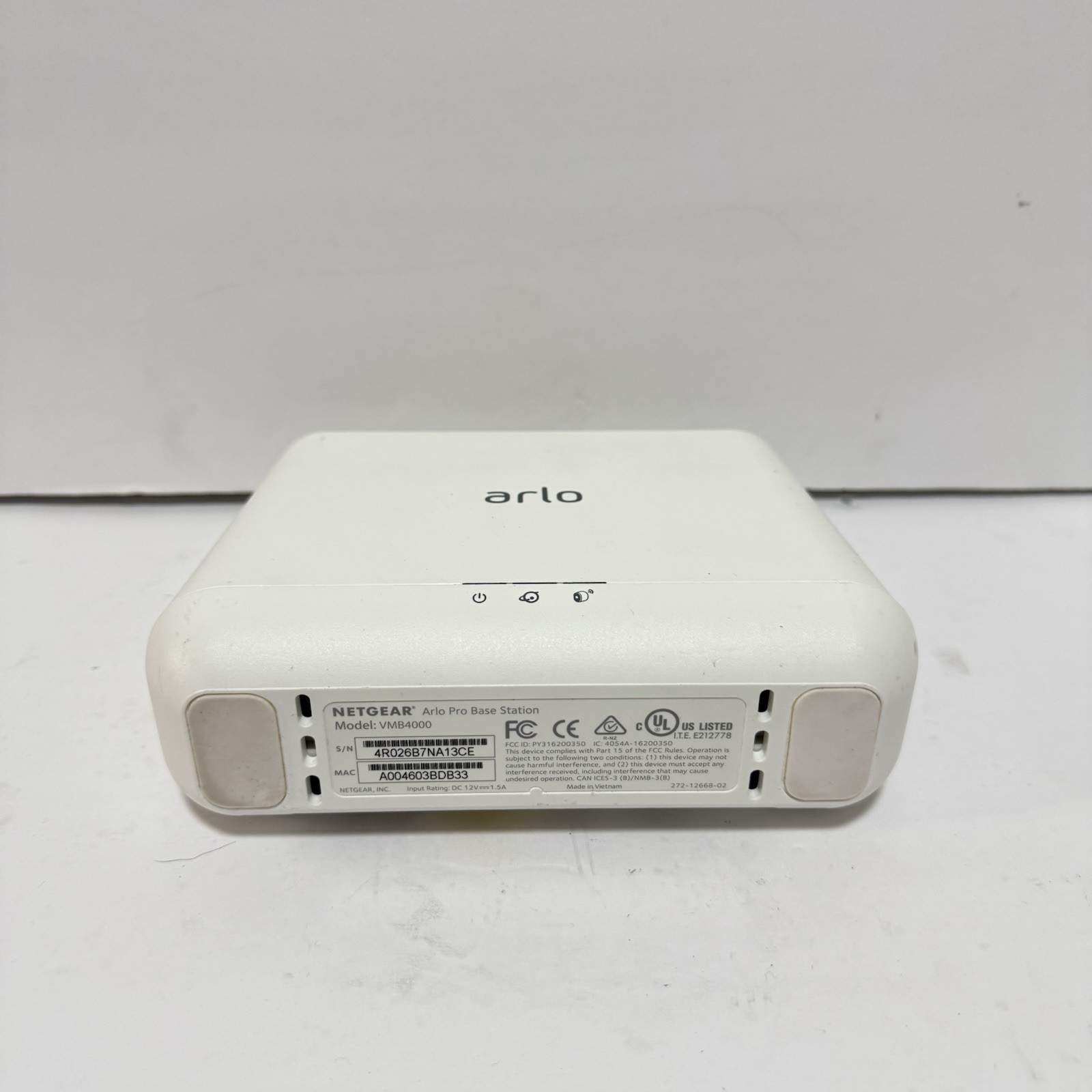 Netgear Arlo Pro Base Station VMB4000 Smart Home Hub – No Power Cord