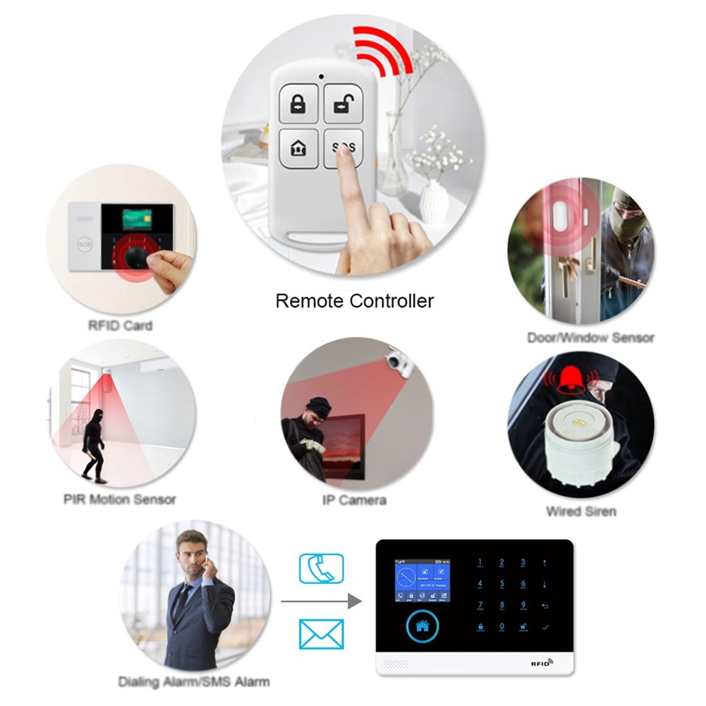 Home Alarm System Remote Control Work with PG103 PG107Alarm Control Home7355