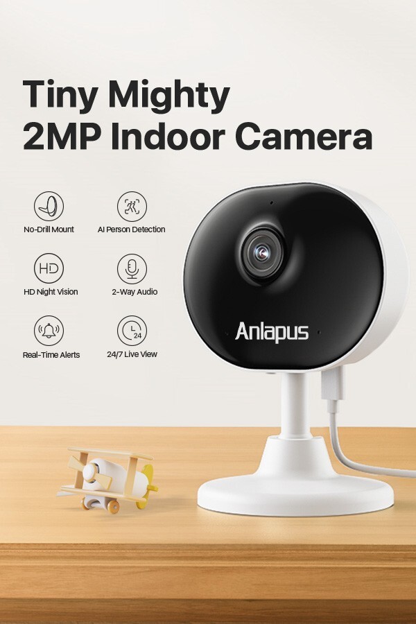 ZOSI 4MP PT Plug in Wireless WIFI AI Human Detection IP Security Camera Outdoor