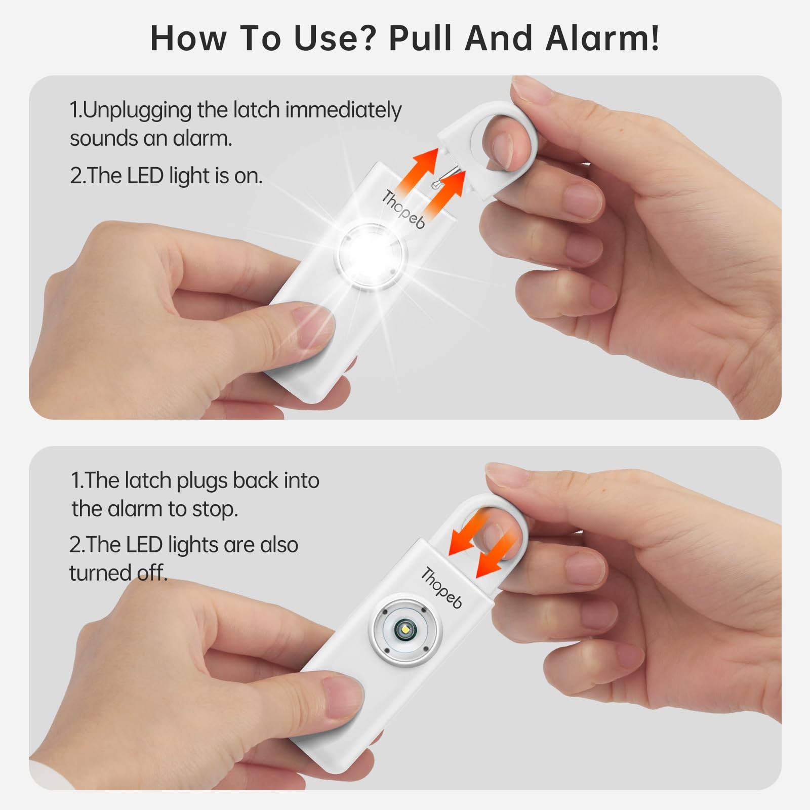 –The Original Personal Safety Alarm for – Elders & Keychain Siren – 135dB Lou…