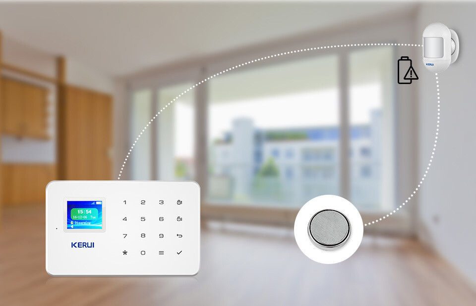 KERUI Wireless Wi-Fi Tuya GSM Smart Home Alarm System Security Motion Detector