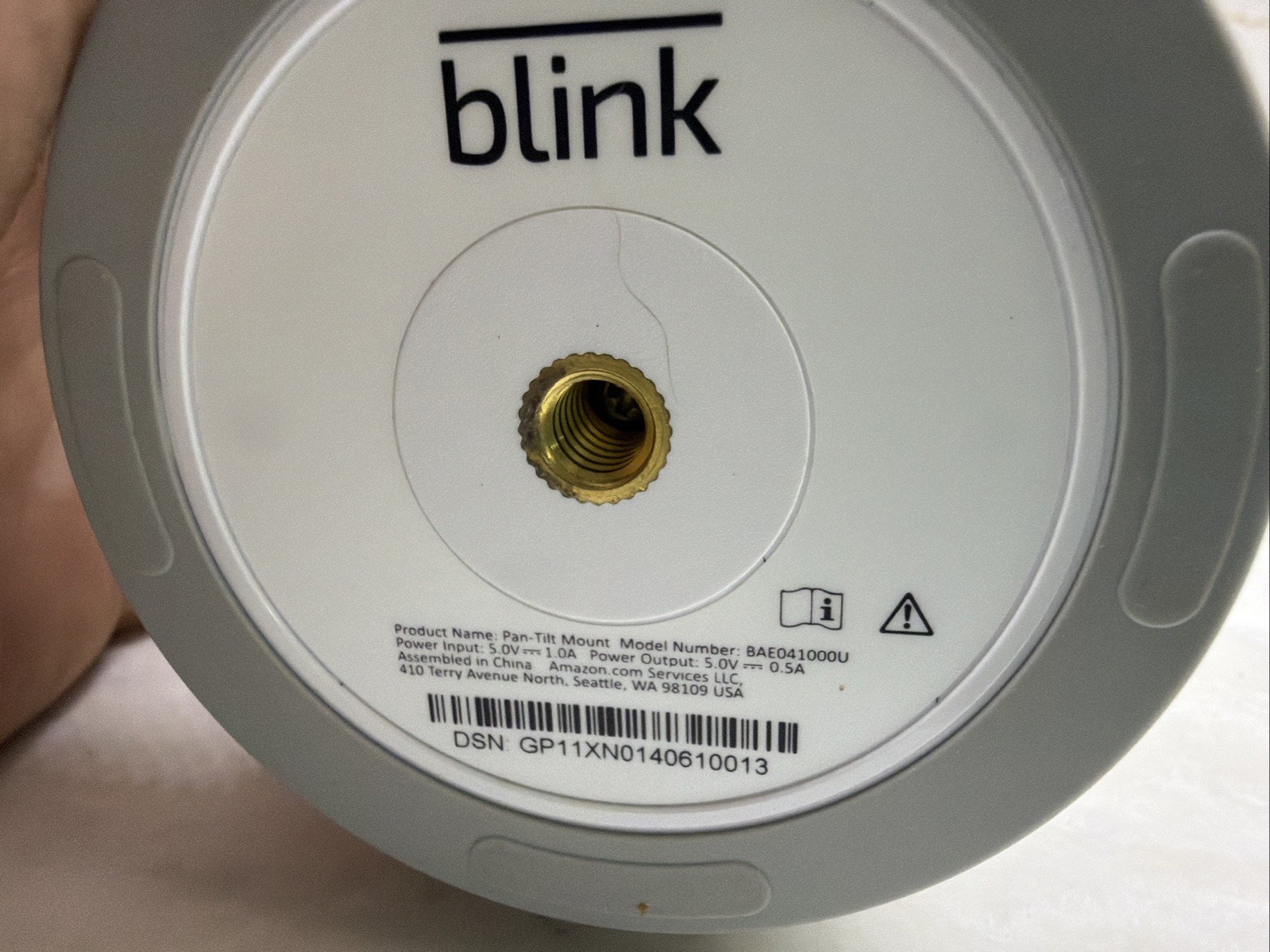 Blink Mini Pan-Tilt Alexa-Enabled Security Camera – White WORKING EXCELLENT