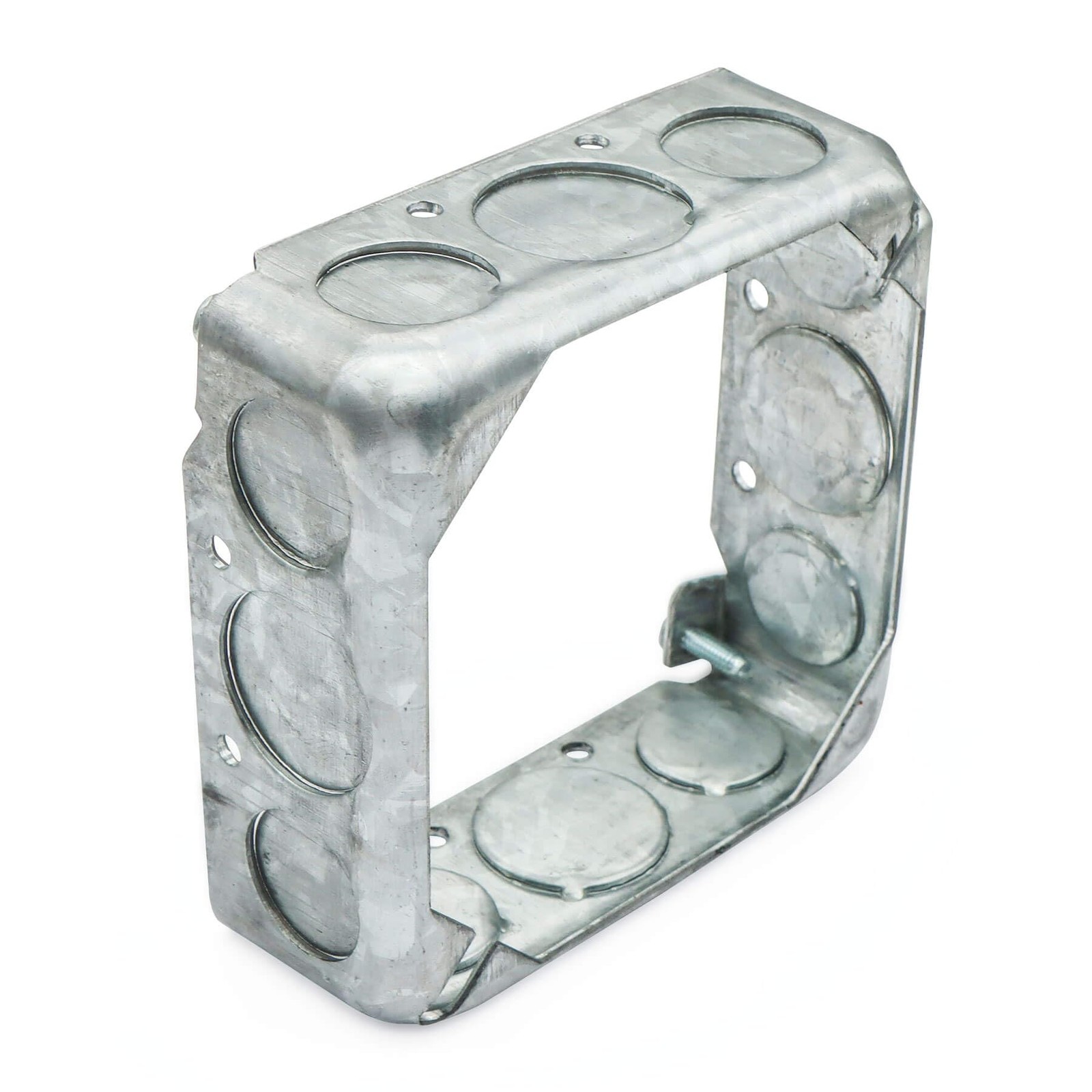 Qlvily 12 Packs Square Extension Ring, 4″ L X W Electrical Box Silver