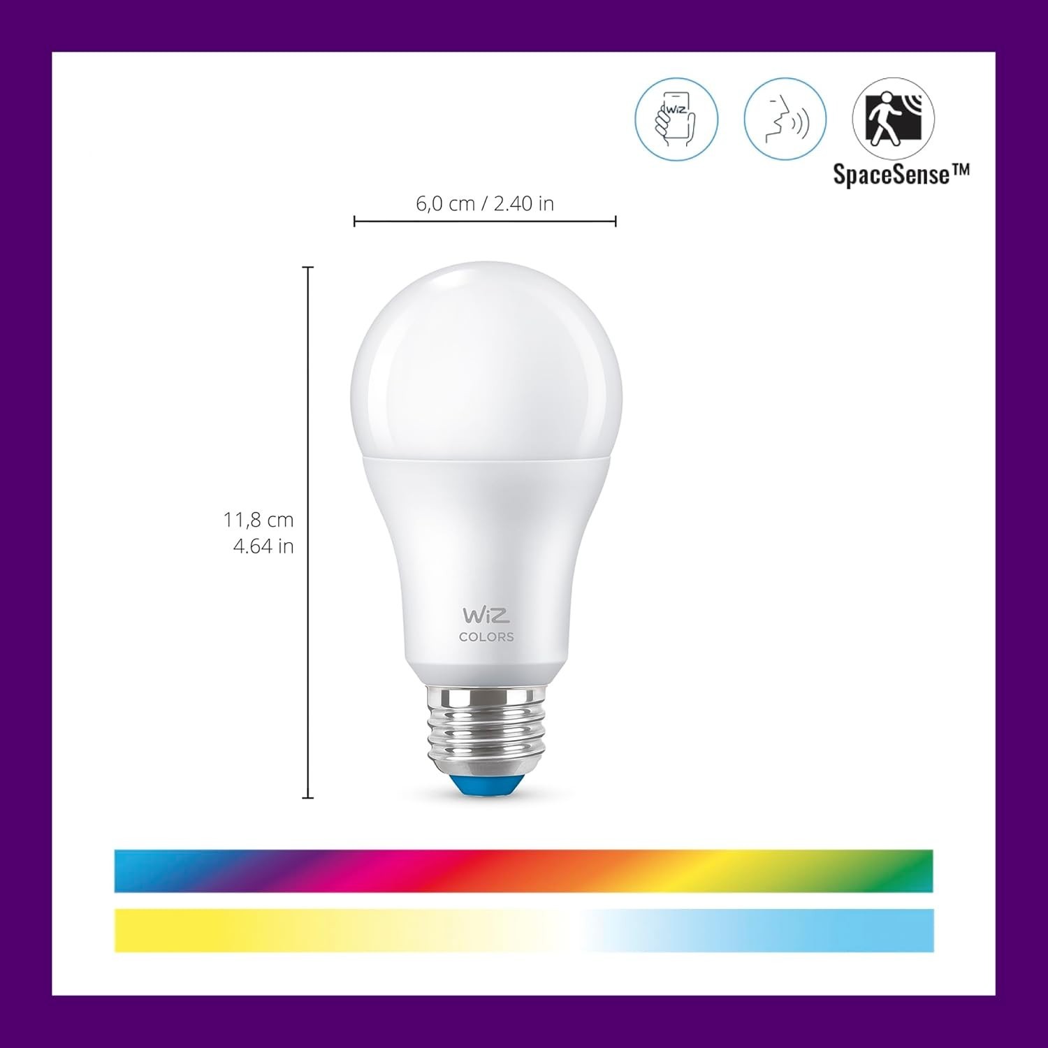 WiZ Indoor Security System: 1080p Camera & 3 Color LED Smart Bulbs for Safety
