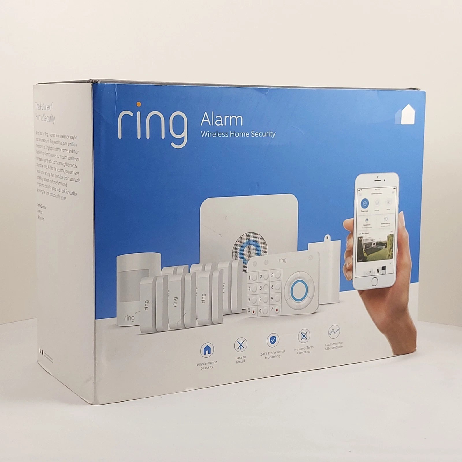 Ring Alarm Wireless Security Kit Home System – 10 Piece, New Open Box