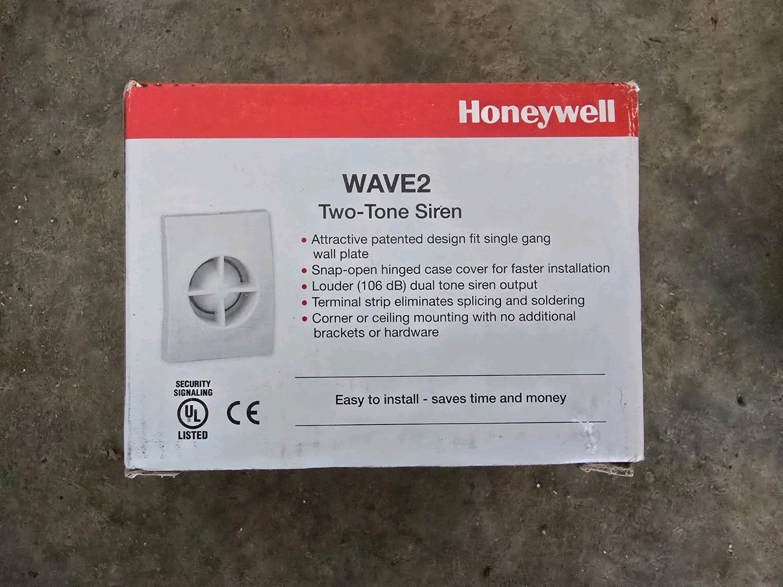 Honeywell WAVE-2 Two Tone Siren 106 db loud security burglary