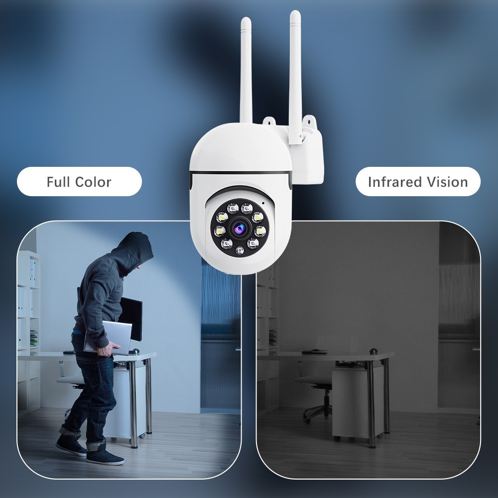 4-Pack Wireless WiFi Security Camera System 1080P Smart Home Pan/Tilt Audio 2.4G