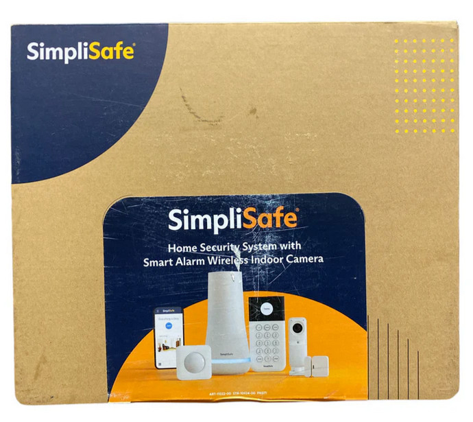 SimpliSafe 8pc Indoor Security Kit- Motion Sensors Keypad Smart Wireless Camera