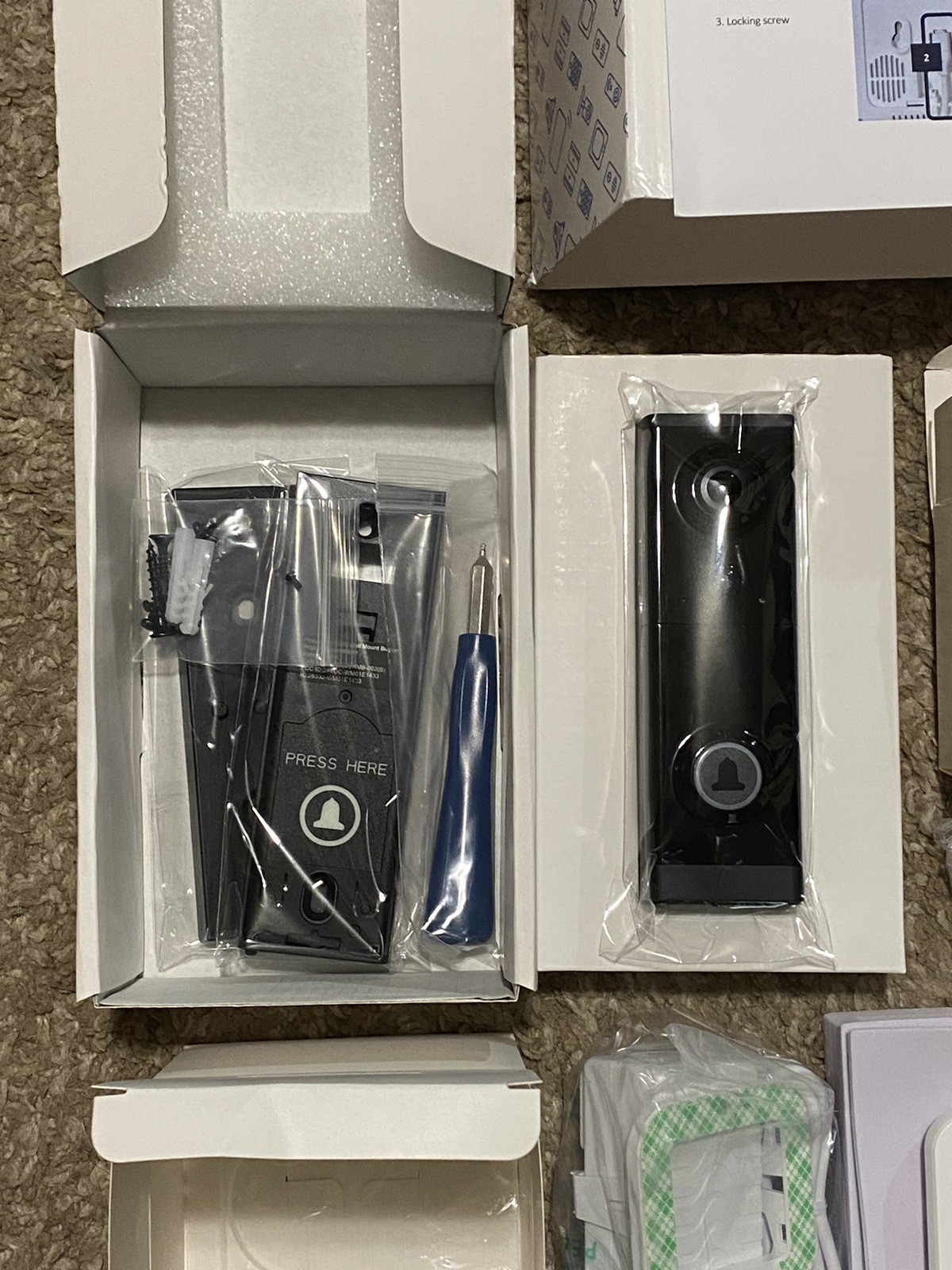 ShieldPro Home Security System Starter Bundle w/ Doorbell Camera, Alarm Panel OB