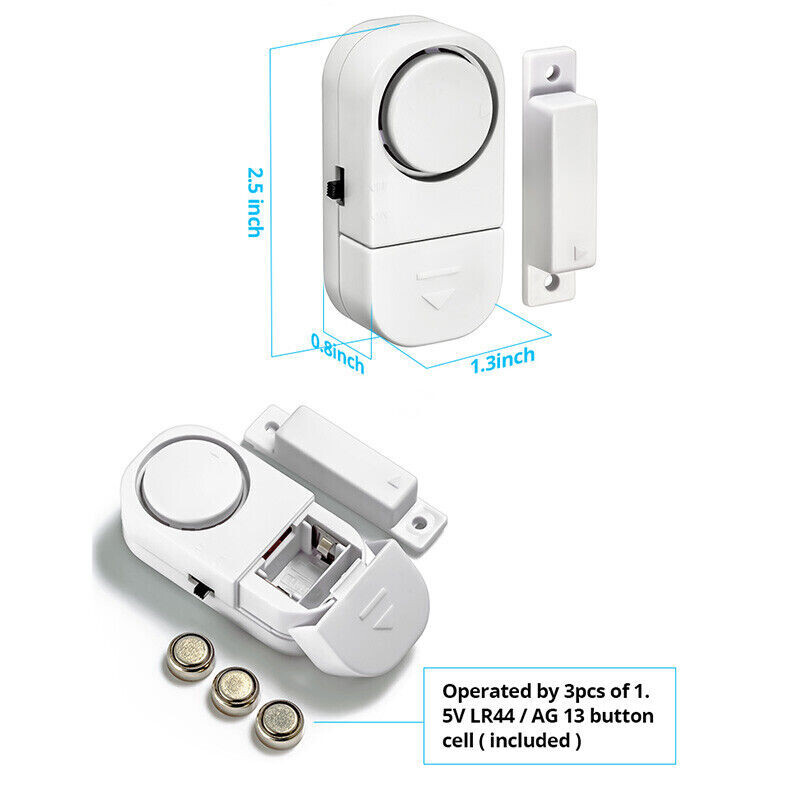 Wireless Home Window Door Burglar Security Alarm System Magnetic Sensor