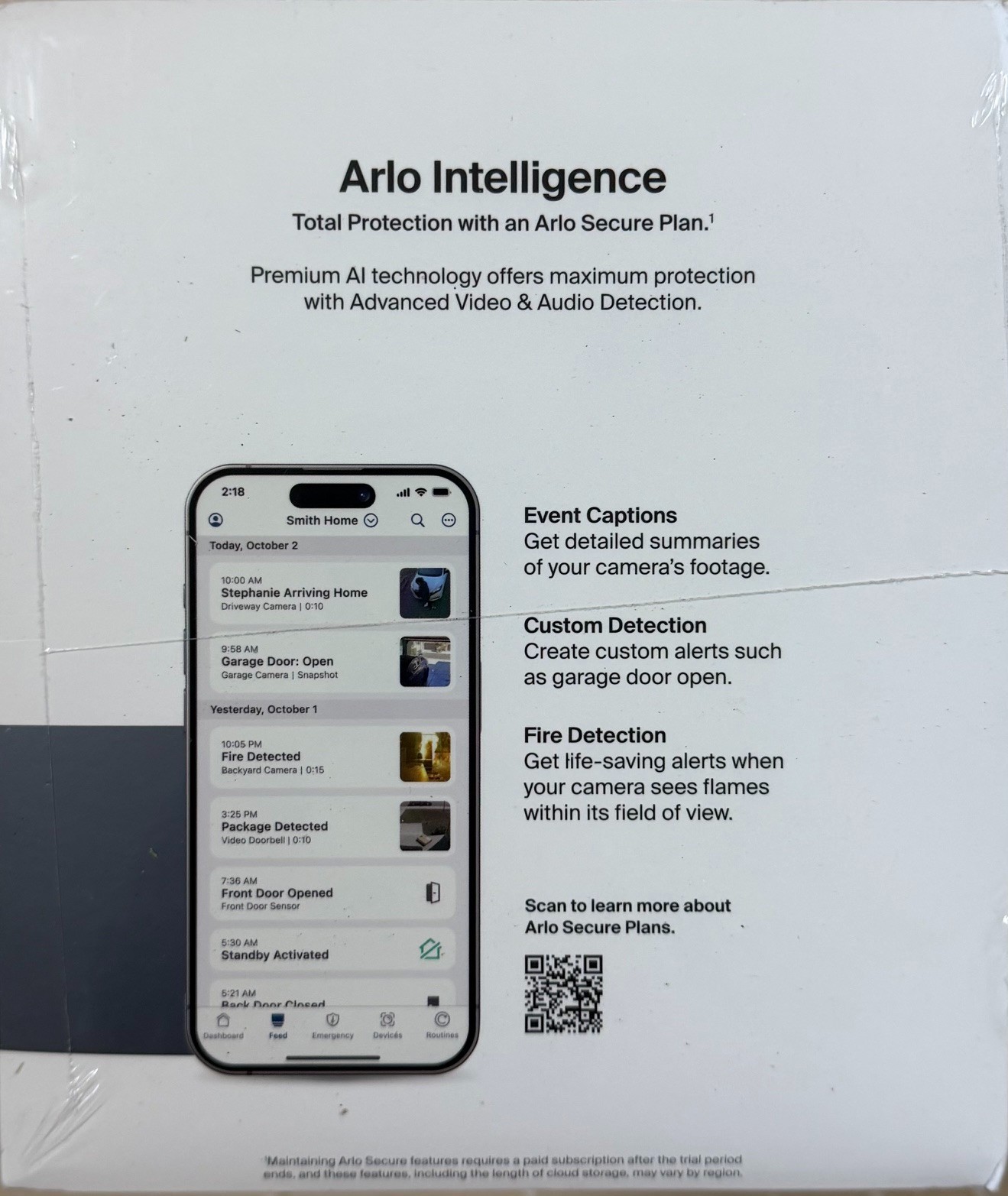 Arlo Pro 4 Spotlight 4 Wire Free Camera Security System 2-Way Audio