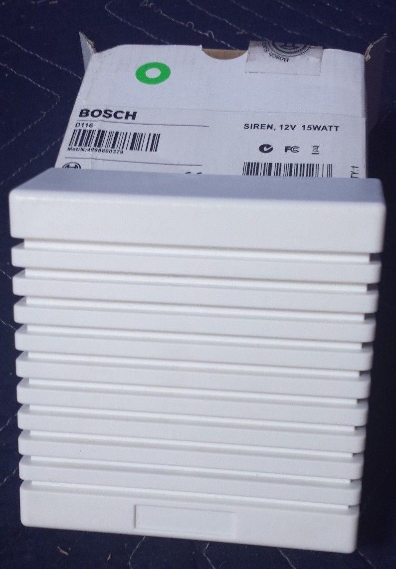 [LOT of 2] Bosch D116 Control Panel Siren Indoor, Intrusion 12 Volt 15 Watt