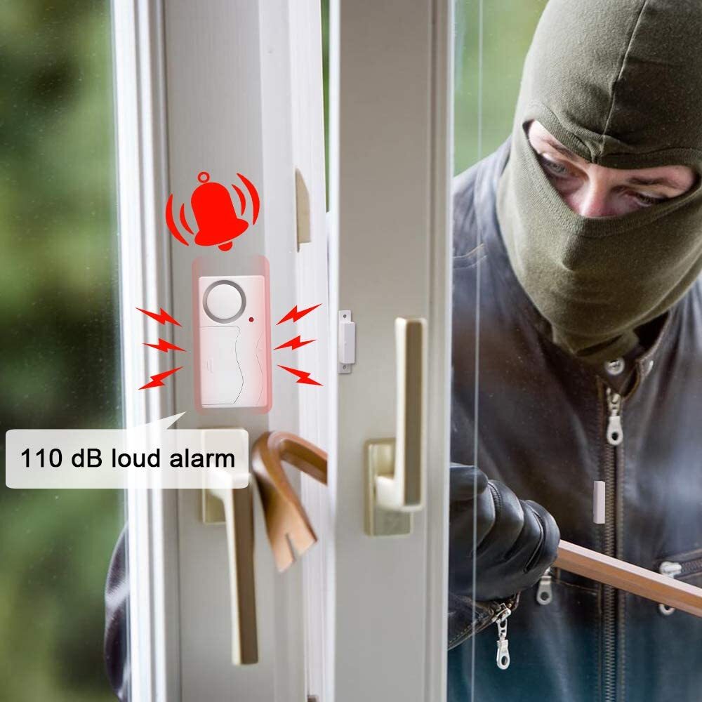 Security Wireless Alarm kit Bike Alarm Driveway Detector Window Door Burglar NEW
