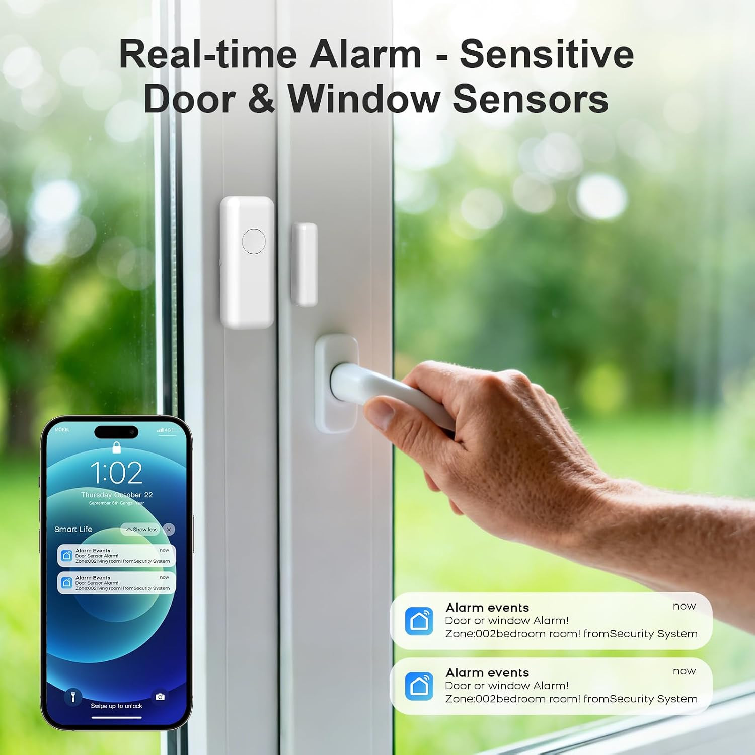 Alarm System for Home Security,Wifi+4G Smart Alarm Systems Kit with Instant App