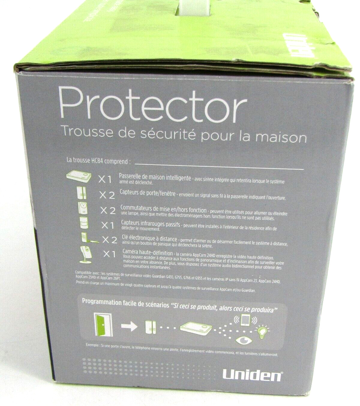Uniden HC84 Video Surveillance Uniden Smart Home Security System Kit Indoor DIY