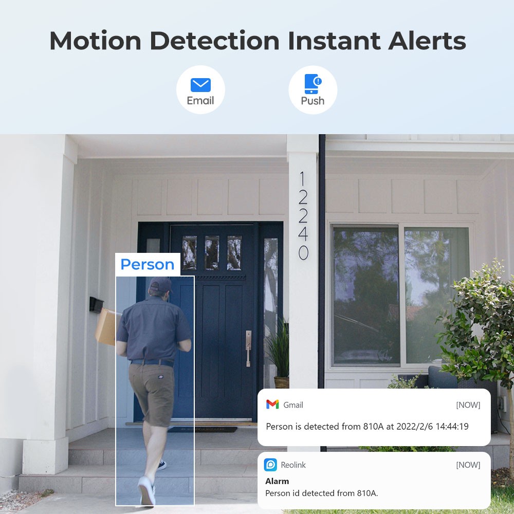Reolink 16CH NVR Smart Detection 810A 4K PoE Security Camera System with 4TB HDD