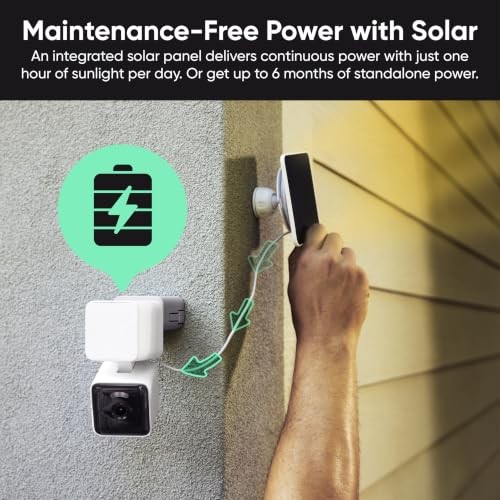 Solar Cam Pan, 2K Wireless Outdoor Security Camera with 360° Pan-Tilt |