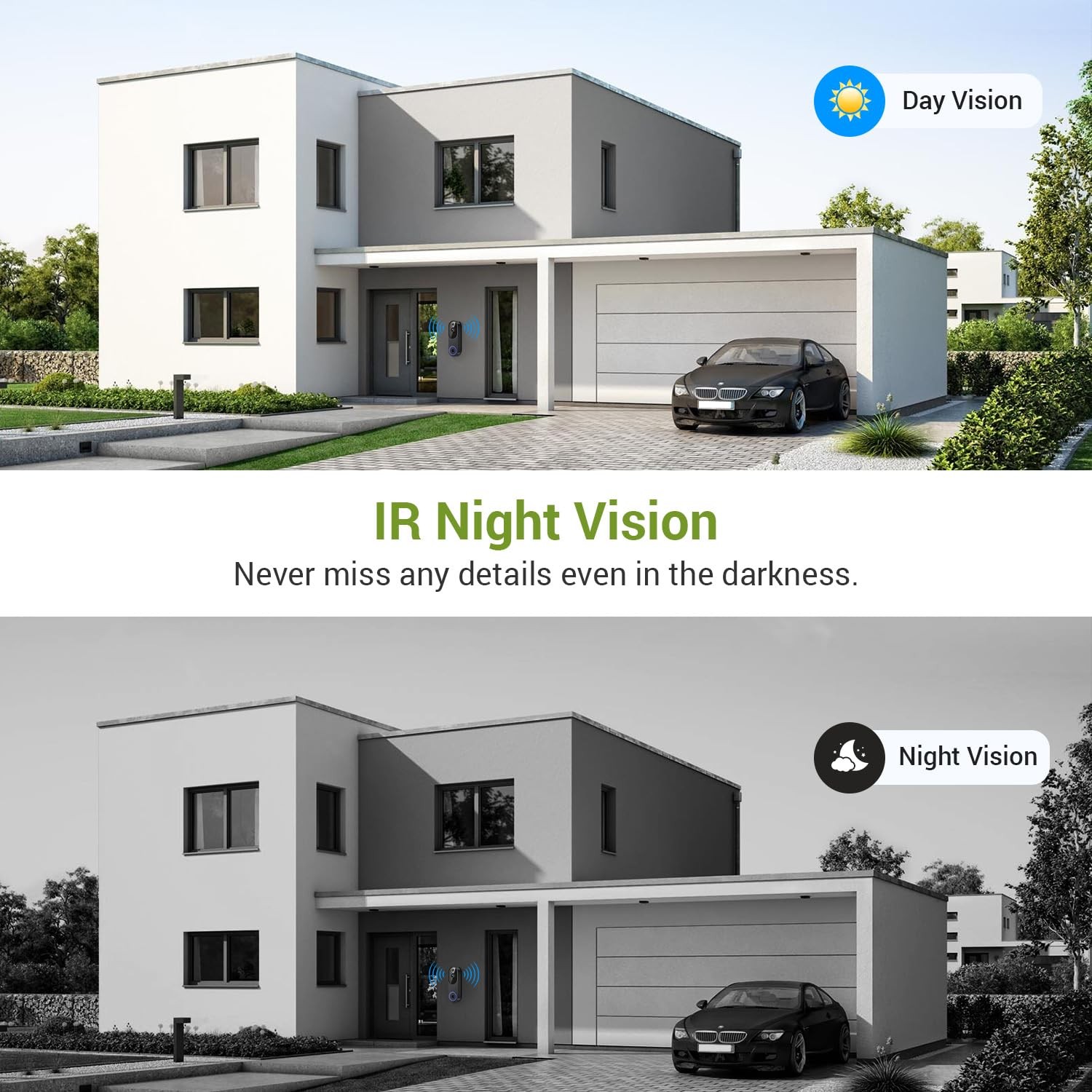 1080P Wireless Video Doorbell Camera, Outdoor Surveillance Cameras, FHD Live …