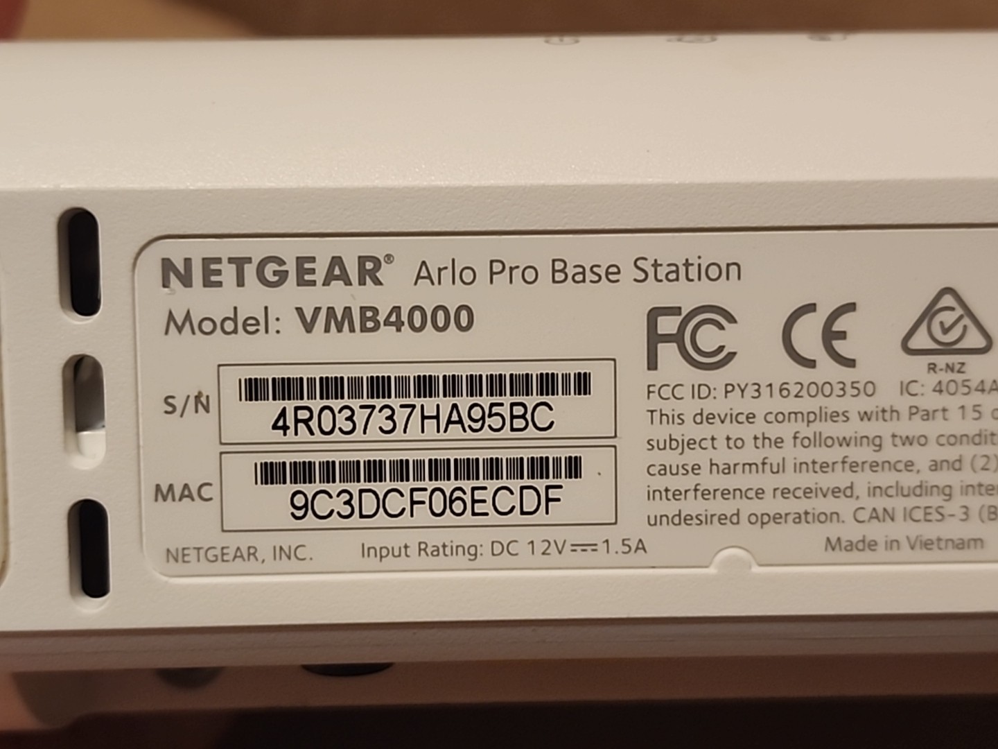 NETGEAR VMB4000 Arlo Pro Smart Base Station Hub Bundle w/ Power Supply FreeShipp