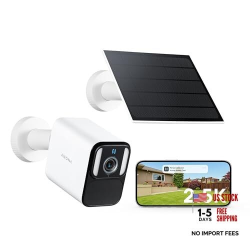 Lucio 2.5K Security Camera Outdoor Battery Wireless with Solar Powered, Color