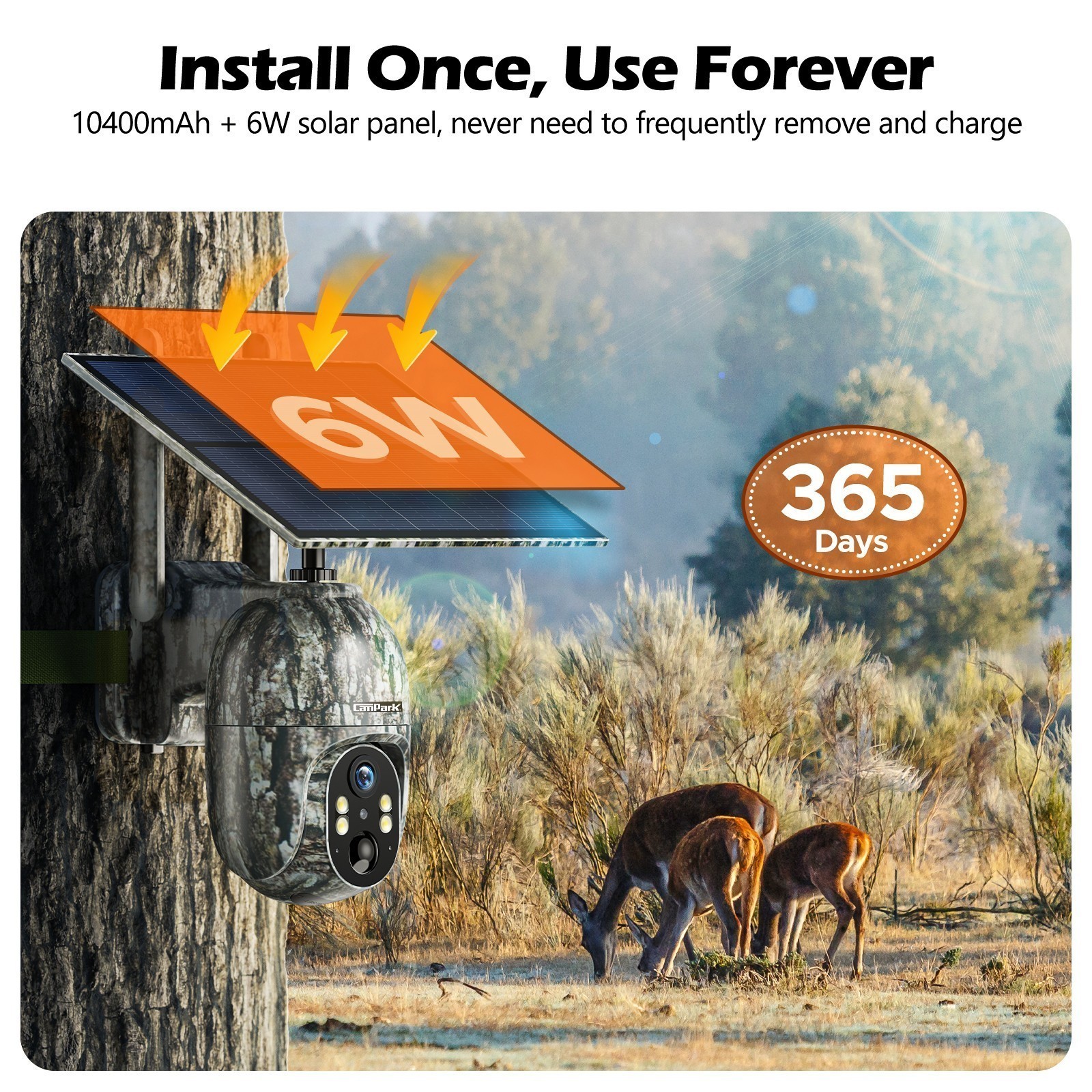 4G LTE Cellular Security Camera 2.5K Solar Cam Instant Alert NightVision