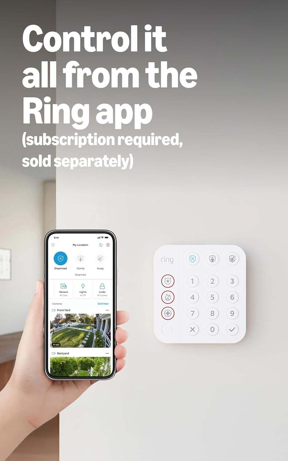 Alarm 5-Piece Kit (Newest Model), Wireless Smart Home or Business Security Syste