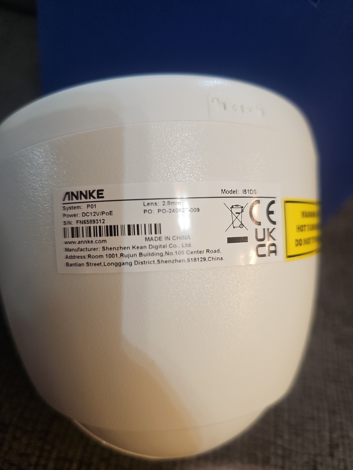 ANNKE C500 5MP Outdoor PoE Security IP Camera -White (I51DS)