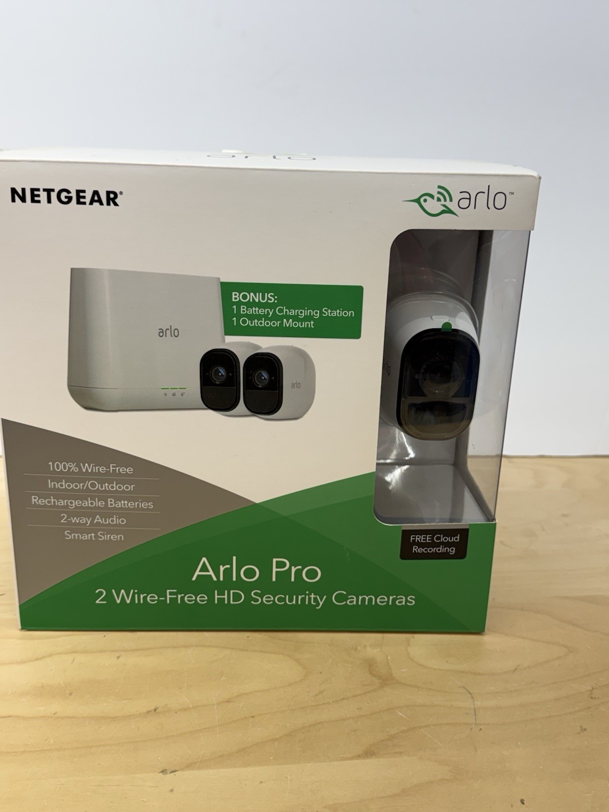 Netgear Arlo Pro Wire-Free HD Security Camera Every Angle Covered 2 Wire Camera