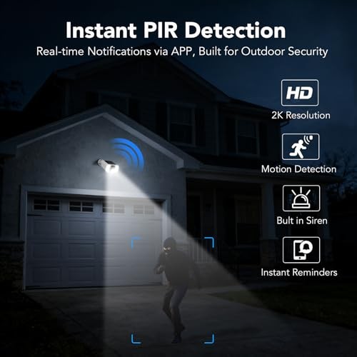 Solar Security Camera Outdoor, 2.4 & 5GHz WiFi Outdoor Security Camera 4MP