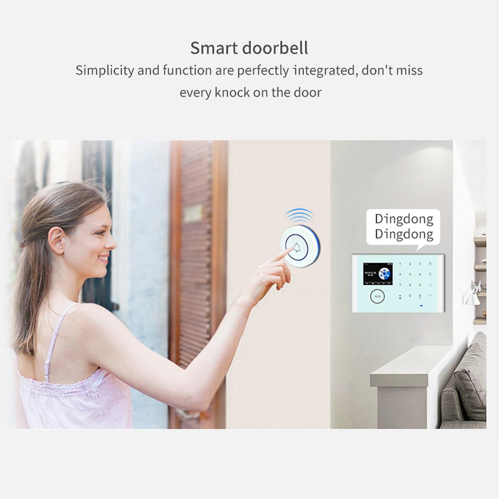 CS118 WiFi+GSM+GPRS 3 IN 1 Network Intelligent Home Alarm System Tuya APP JPHF