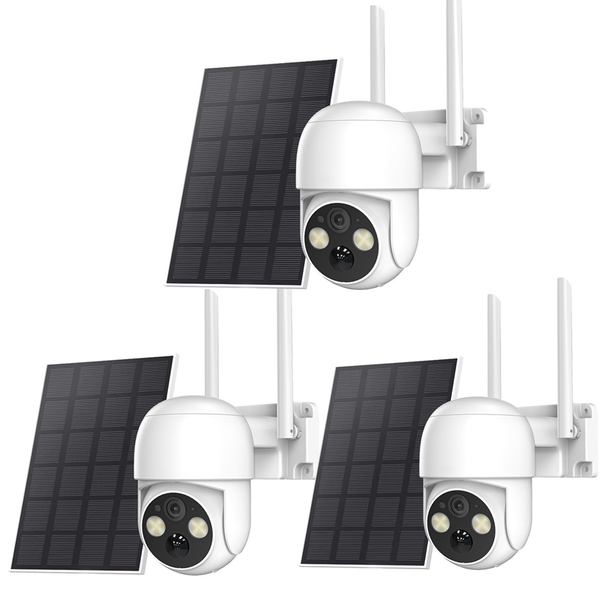 Wireless Solar Camera 4MP Outdoor Solar Battery Security Camera WiFi Smart Home