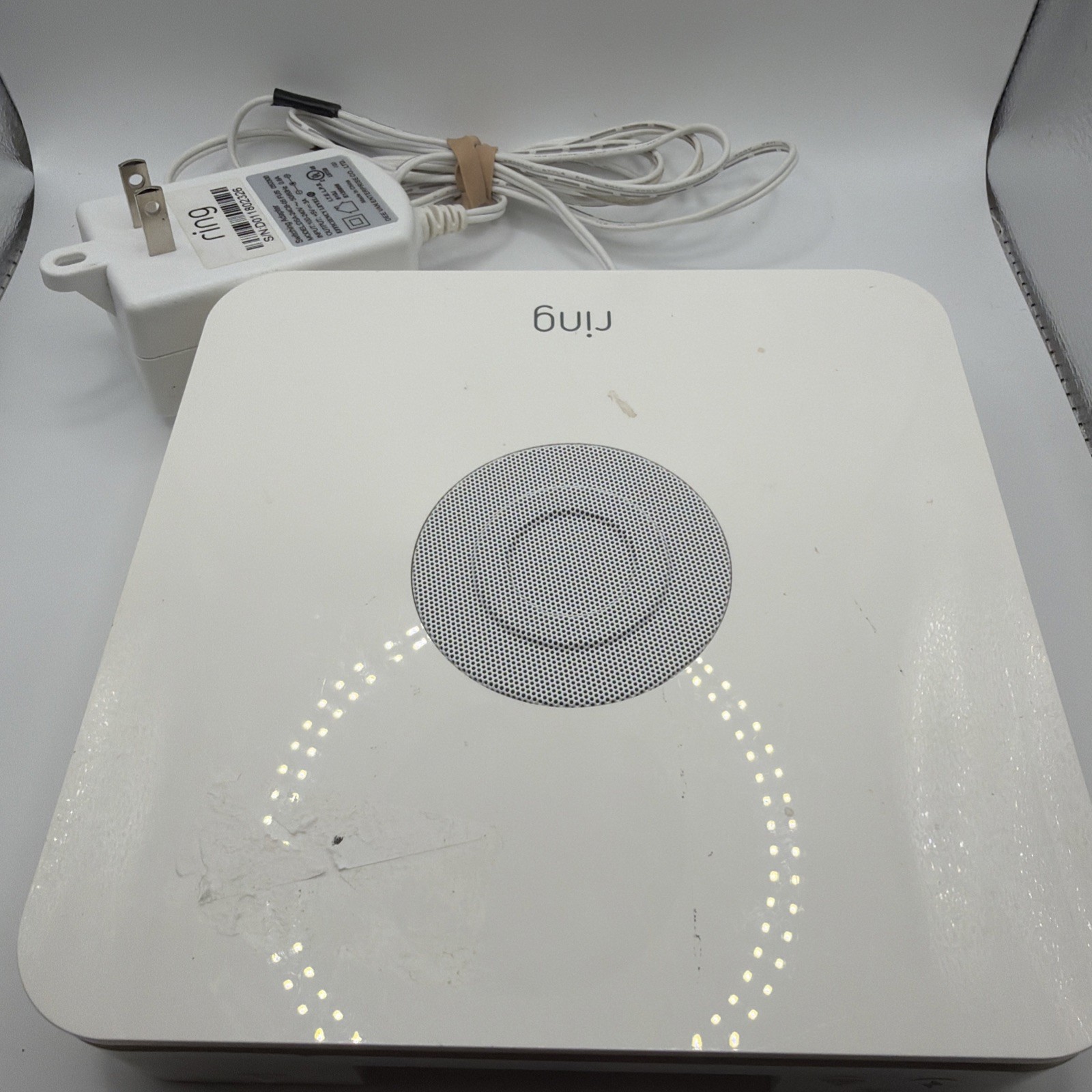Ring Alarm Base Station -1st Gen- 4HB1S70EN0 w/ AC Adapter. Unknown Registration