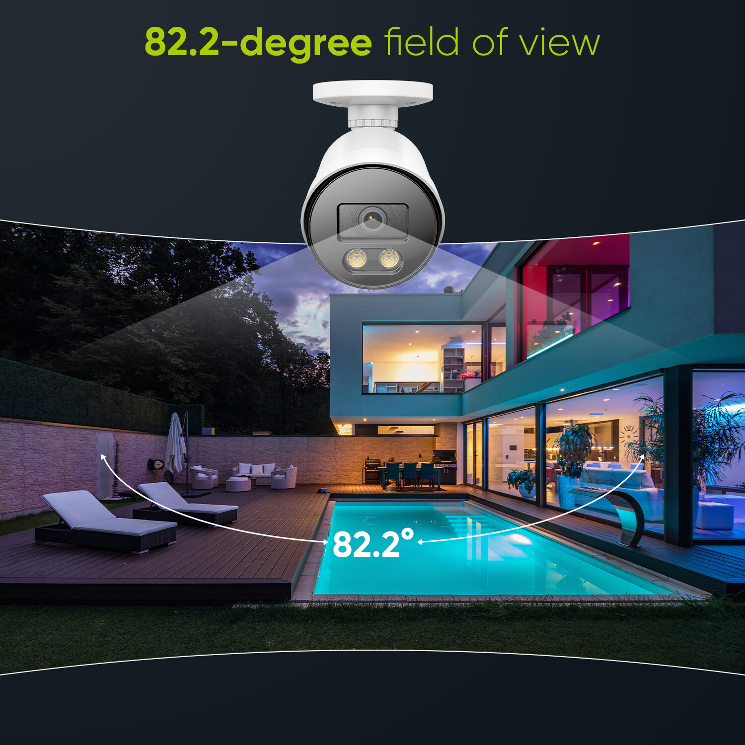 SANNCE 5MP 8CH DVR 1080P Security Camera System 2MP Full Color Night Vision 1TB