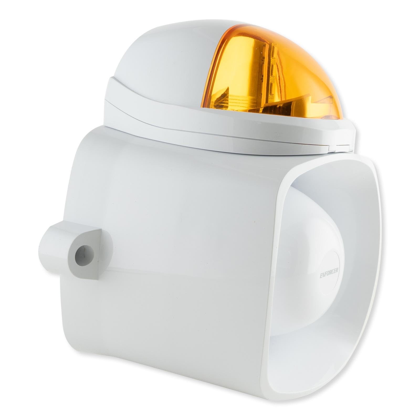 SH-816S-SQ/A Enforcer Siren/Strobe with Audio Input, Amber