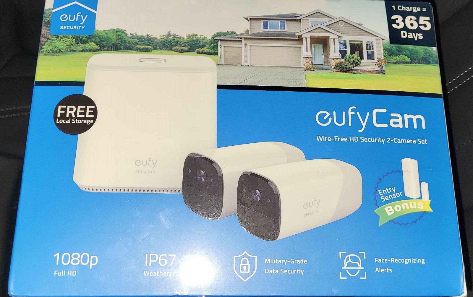 🔥🔥 Anker eufyCam 1080p Wireless Home Security Camera System + Entry Sensor