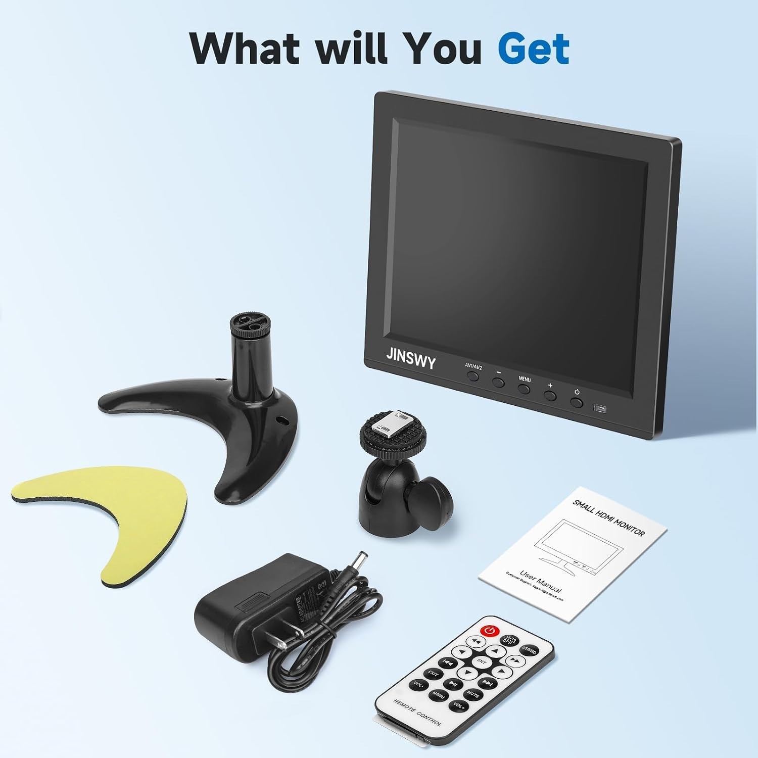 Versatile 8-Inch IPS Monitor for CCTV & Gaming with HDMI and USB Connectivity