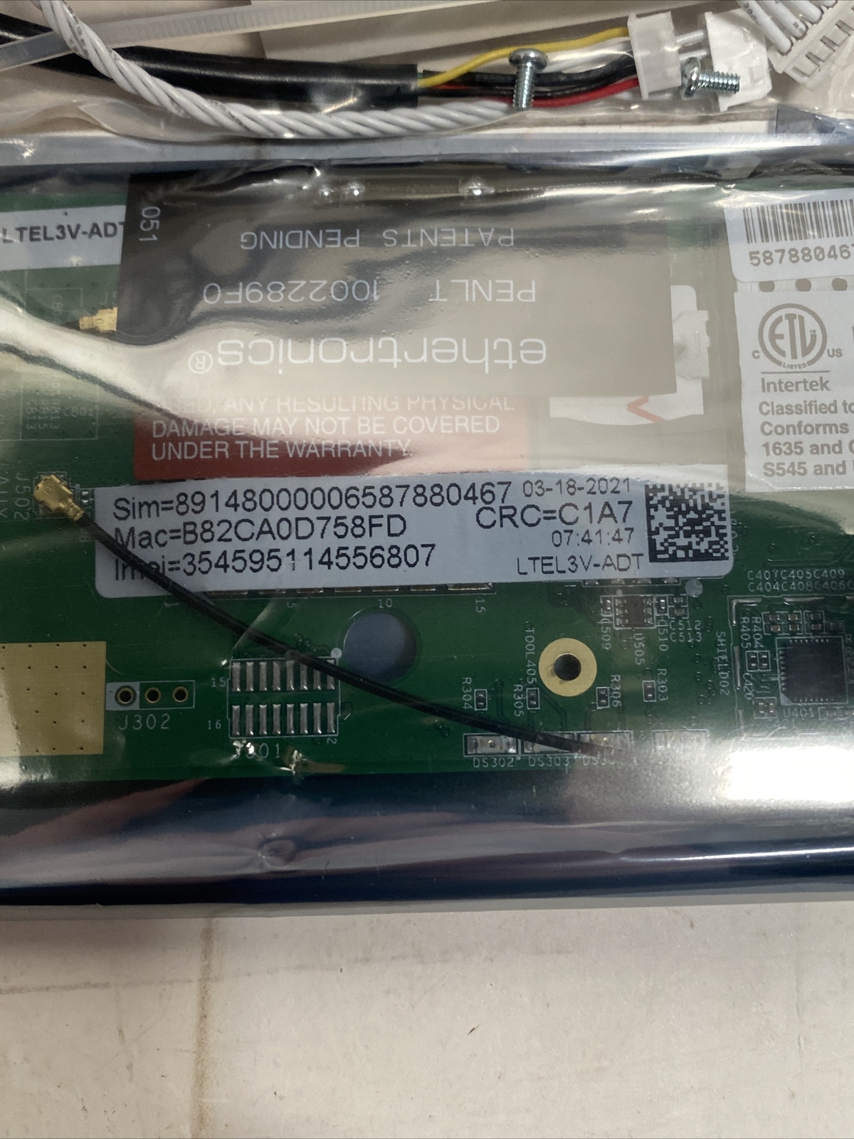 Honeywell LTE3V-ADT Verizon, ADT LTE Communicator L3000