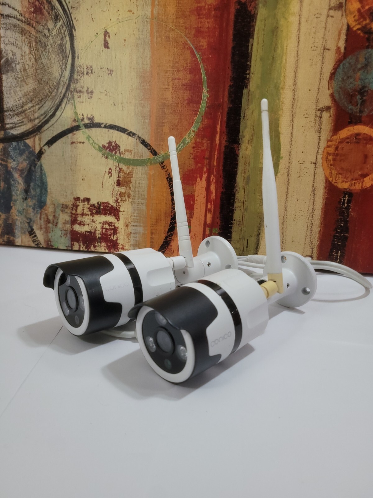 (2) Cooico IP66 1080P Outdoor Security Camera Model 837 *Untested For Parts*