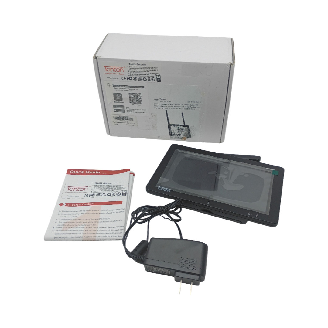 onton M07AJN2-B 7″ 2K 3MP Wireless Security Camera Monitor 4CH NVR Open Box