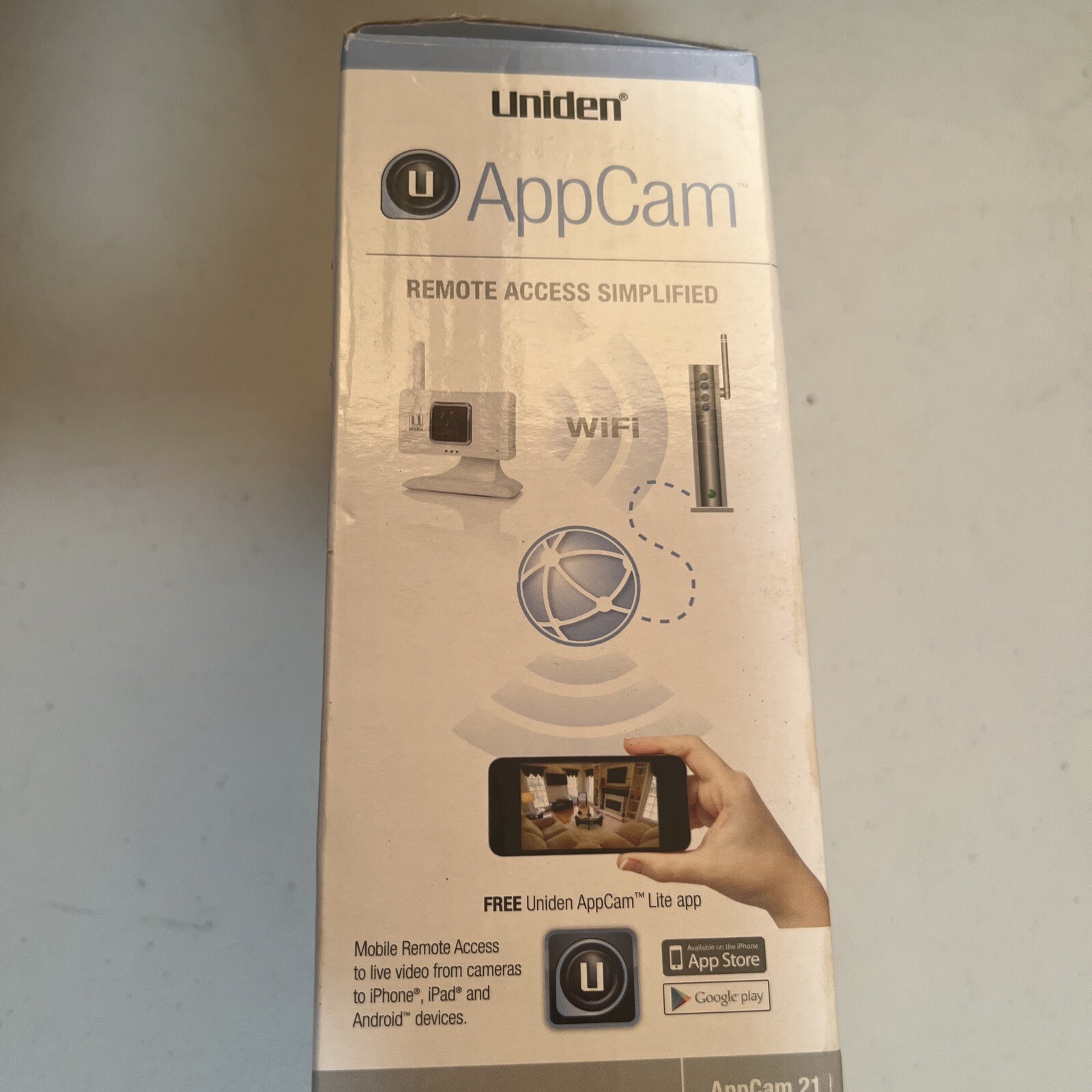 Uniden APPCAM21 Indoor Wireless WIFI Camera – Monitor Anywhere – No PC Required