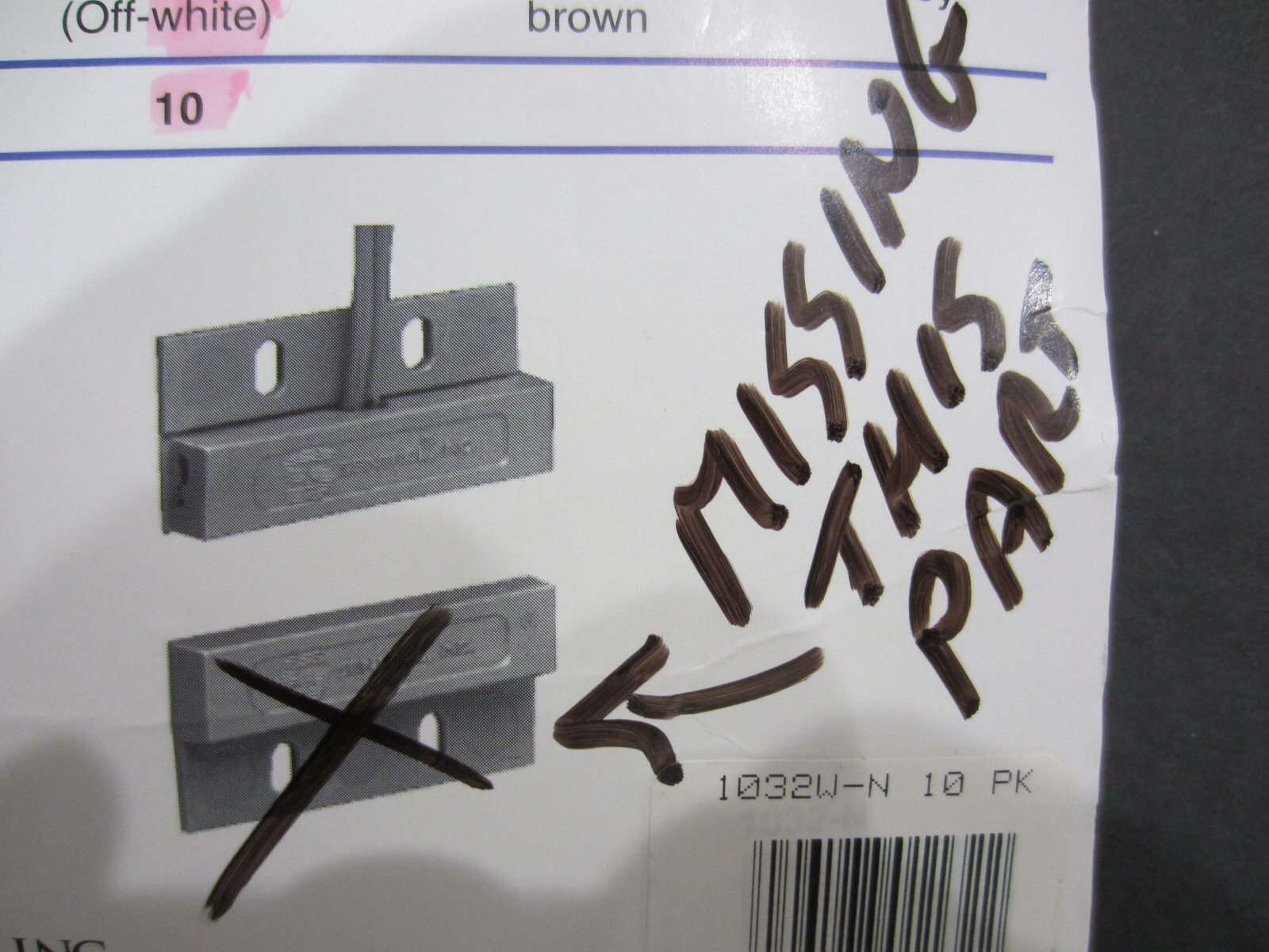 6 SENTROL 1032M- SECURITY DOOR WINDOW CONTACT 1032-M *NEW* missing parts