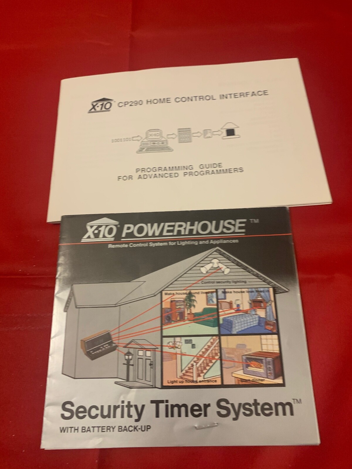 POWERHOUSE X-10 SECURITY TIMERS BOOKLETS MANUALS vintage