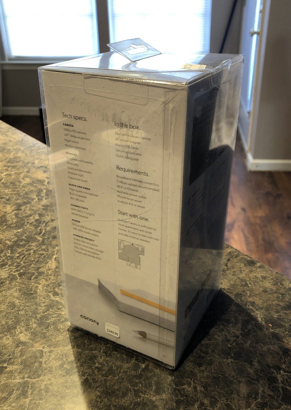 NEW Sealed Canary All-in-One Smart Home Security Camera CAN100USBK