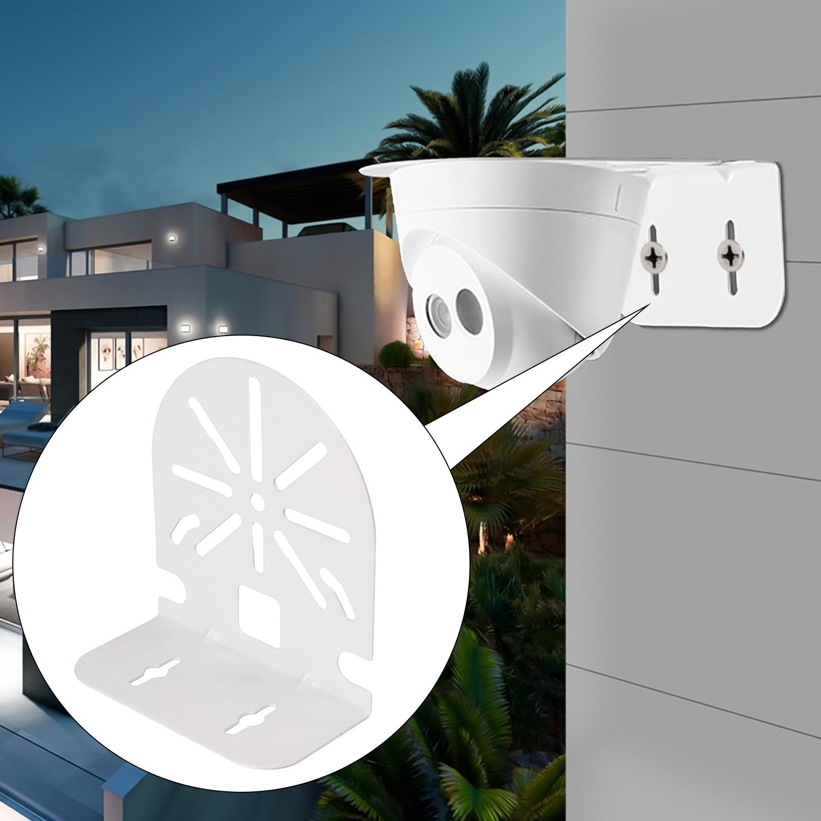 Right Angle Camera Wall Mount with Multiple Mounting Options and Easy Setup