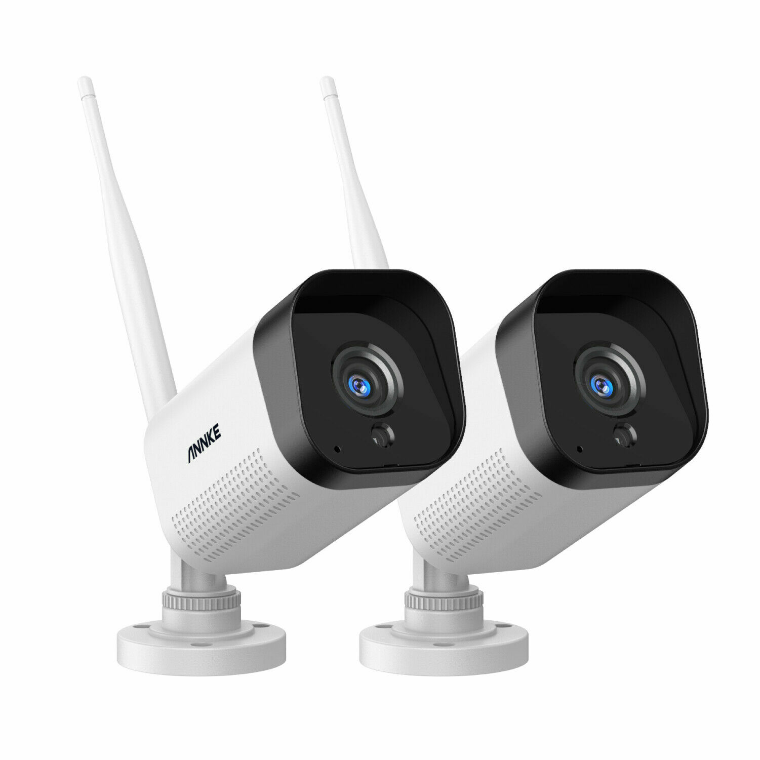 ANNKE 2x 3MP Wireless CCTV Security Camera Audio Recording Outdoor AI Detection
