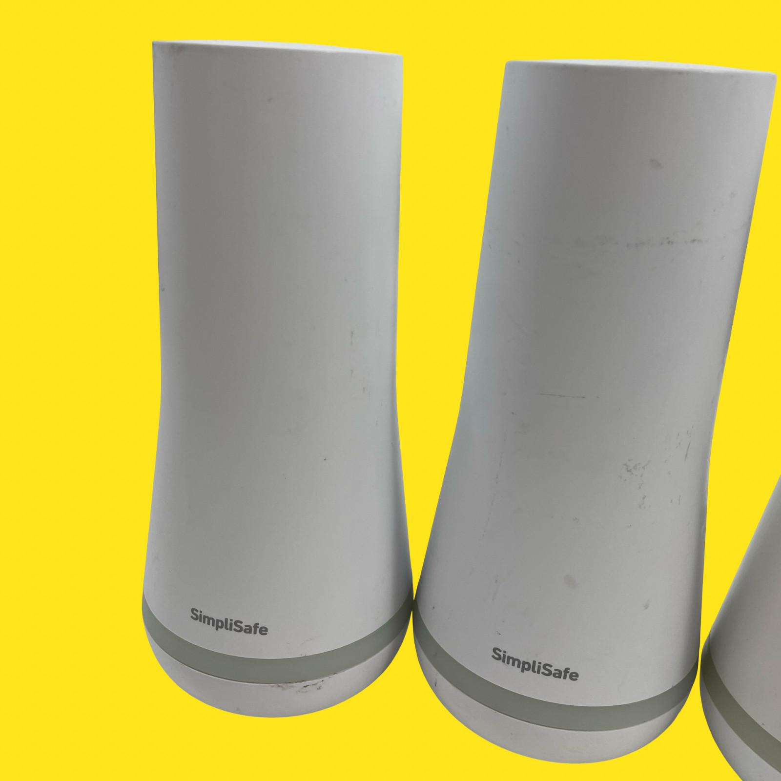 LOT OF 3 SimpliSafe SSBS3 Home Security Base Station White #2030 Z38/2 (AD)