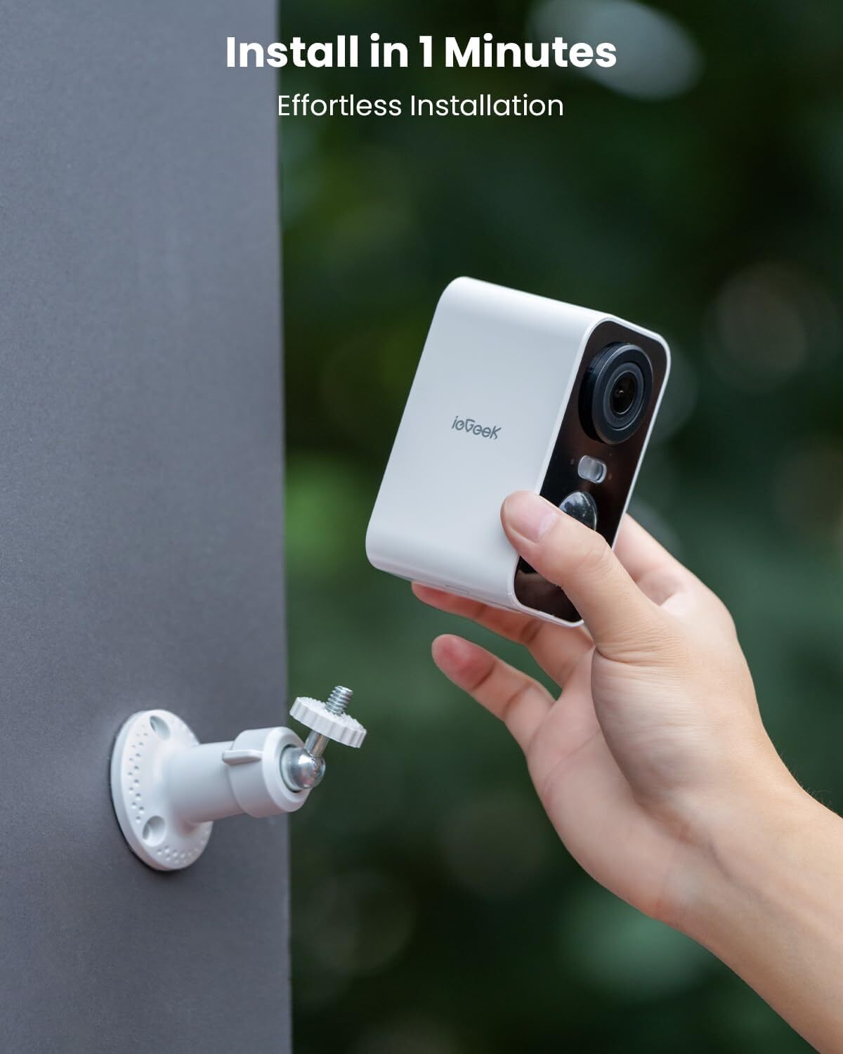 2K 3MP Outdoor Security Camera Wireless Battery Powered WiFi CCTV System