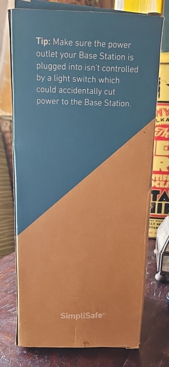 Simplisafe SSBS3 Home Security Base Station & Power Supply New Open Box Black