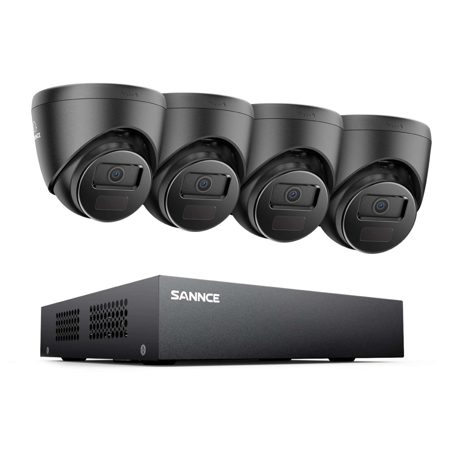 SANNCE 8CH DVR 1080P Video Security Camera System Outdoor Human Detection H.265+