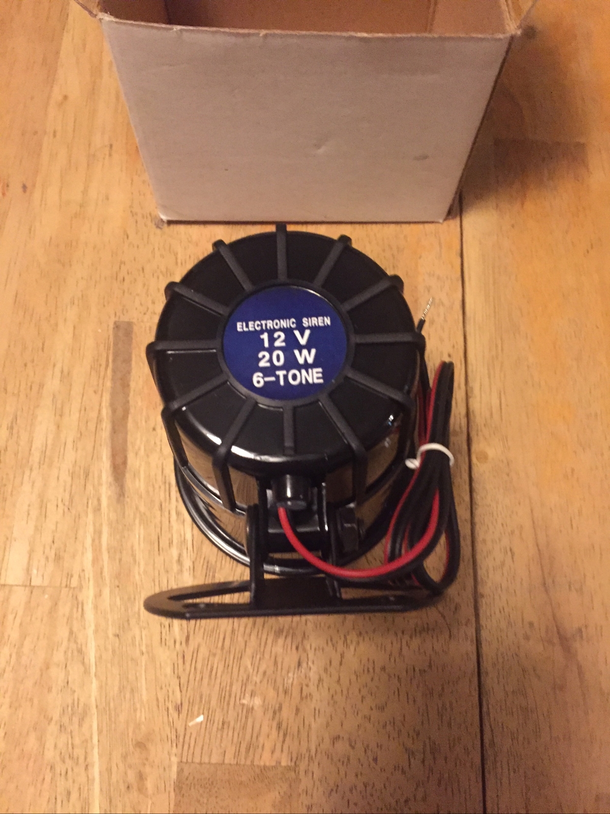 Electronic Alarm Siren Horn AS IS BLack